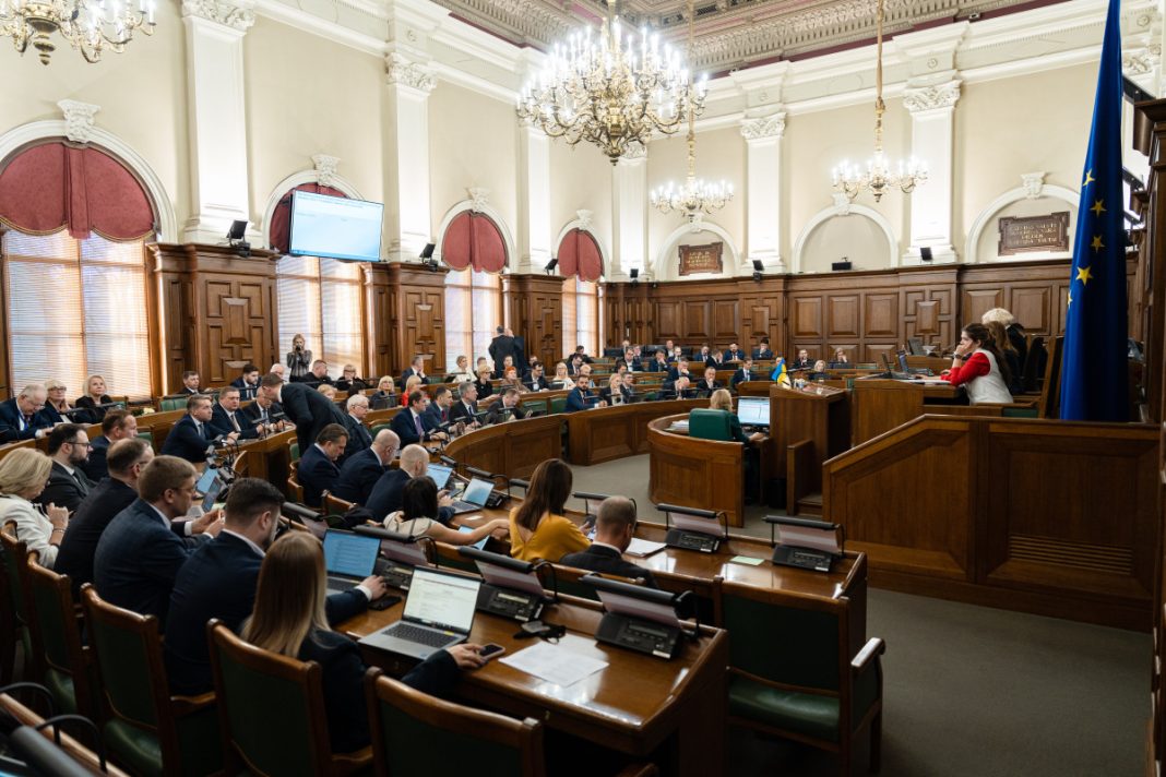 Заседание Сейма Латвии 6 марта 2025 года. Фото: Reinis Inkēns / Saeima