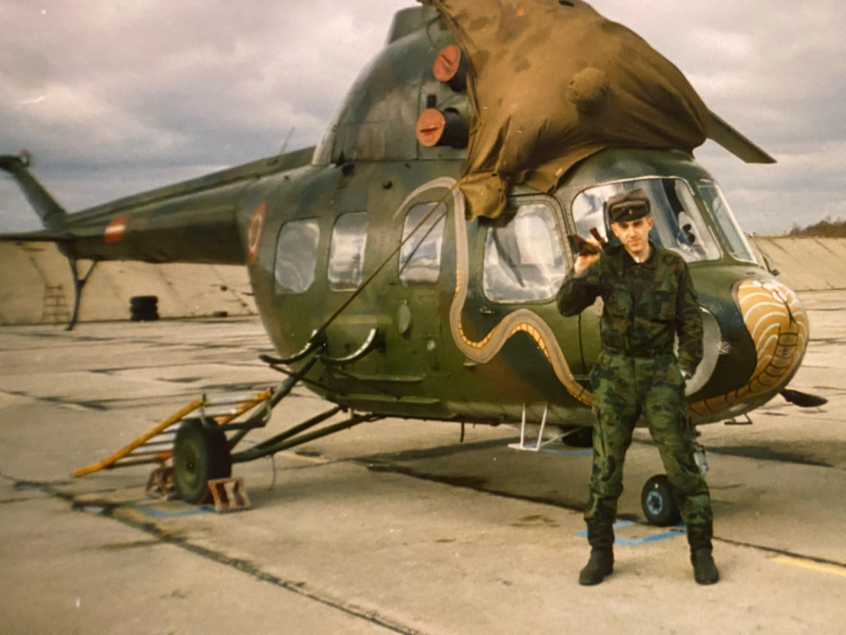 Виталий Шидловский в Латвийской армии. 1995 год. Фото из семейного архива Шидловских
