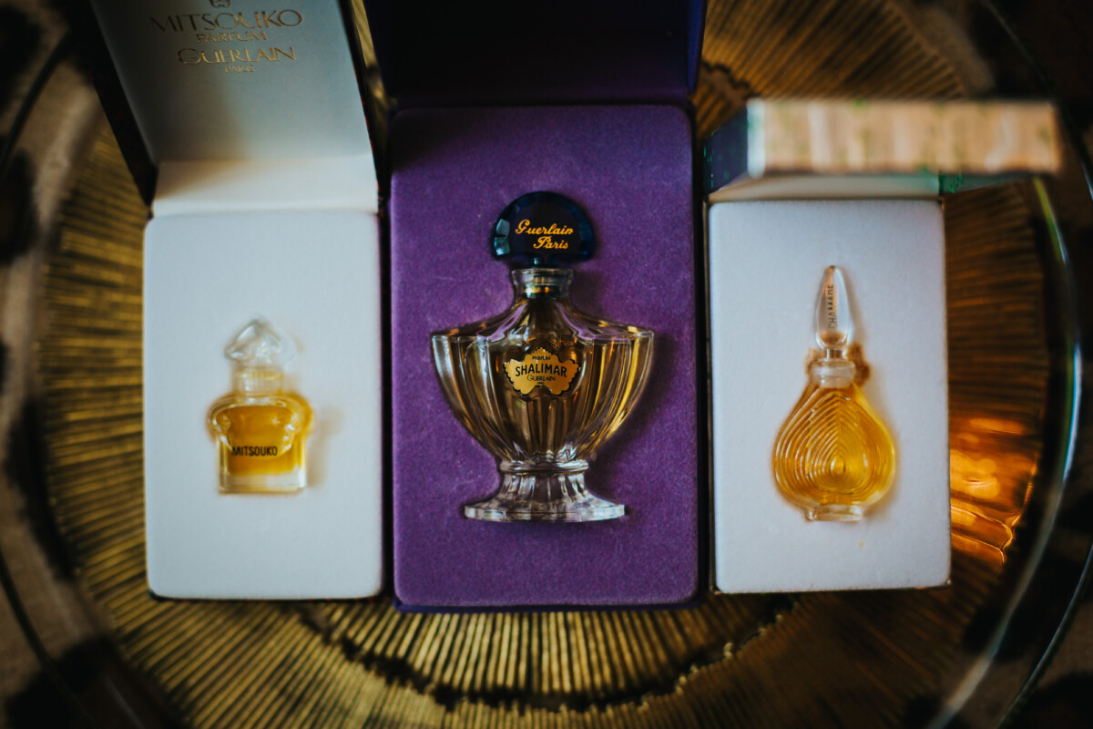 Коллекция винтажных ароматов от Guerlain - Mitsouko, Shalimar и Chamade. Фото: Ирина Маскаленко