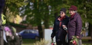 9 мая в Даугавпилсе, в Парке Дубровина. 9 мая 2025 года. Фото: Анна Луизе Рускуле