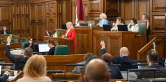 Заседание Сейма. 29 мая 2025 года. Фото: Ieva Ābele / Saeima