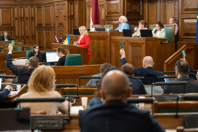 Заседание Сейма. 29 мая 2025 года. Фото: Ieva Ābele / Saeima