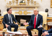 Президент США Дональд Трамп и Генсек НАТО Марк Рютте в Белом доме. 14 июля 2025 года. Фото: Joyce N. Boghosian / The White House / flickr