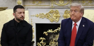 Владимир Зеленский и Дональд Трамп отвечают на вопросы журналистов перед встречей в Белом доме. 18 августа 2025 года. Фото: unian.net