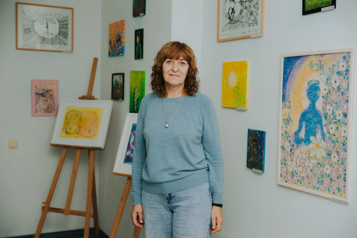 Лилита Гадзане, социальный работник Дневного центра "Саскарсме". Фото: Ирина Маскаленко