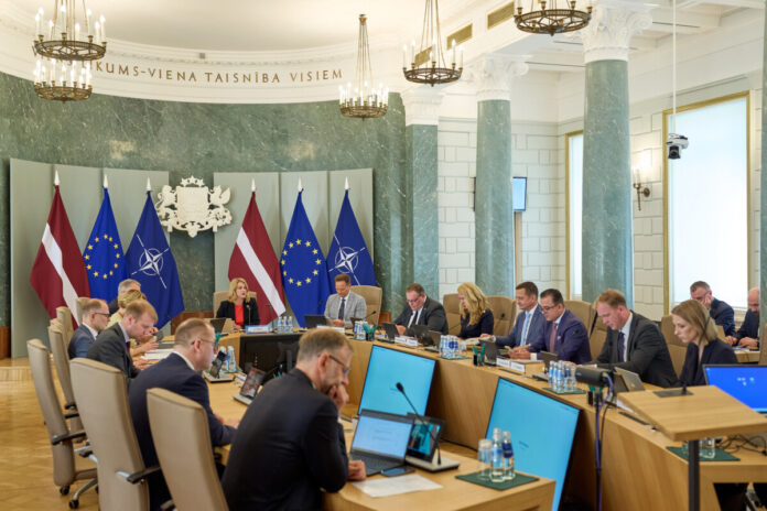 рплр Заседание Кабинета министров Латвии. 2 сентября 2025 года. Фото: Gatis Rozenfelds / Valsts kanceleja