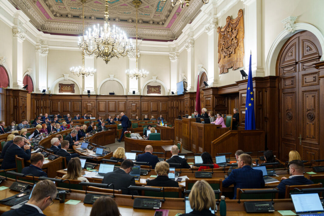 Заседание Сейма Латвии 16 октября 2025 года. Фото: Reinis Inkēns / Saeima