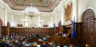 Заседание Сейма Латвии 16 октября 2025 года. Фото: Reinis Inkēns / Saeima
