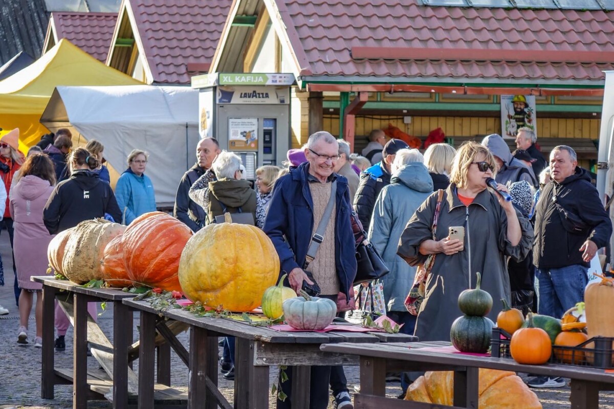 Праздник тыквы на Вентспилсском рынке. 11 октября 2025 года. Фото со страницы Ventspils на Фейсбуке
