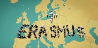 С 13 по 18 октября в Даугавпилсе пройдут мероприятия Erasmus+ Дней. На изображении - преподаватели и учащиеся Даугавпилсского техникума технологий и туризма, который также является одним из организаторов мероприятий в Даугавпилсе
