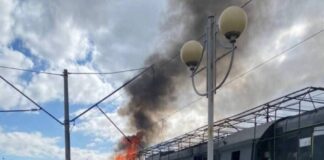 Россия обстреливает энергообъекты, объекты газодобычи и железнодорожную инфраструктуру в Украине Российские дроны атаковали железнодорожный вокзал в Шосткинской общине Сумской области Украины. Фото: Государственная служба чрезвычайных ситуаций Украины