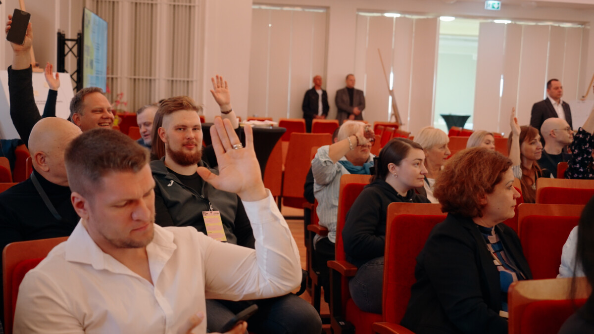 Участники "Дня медиаграмотности". Даугавпилс, 22 октября 2025 года. Фото: Ивар Утинанс