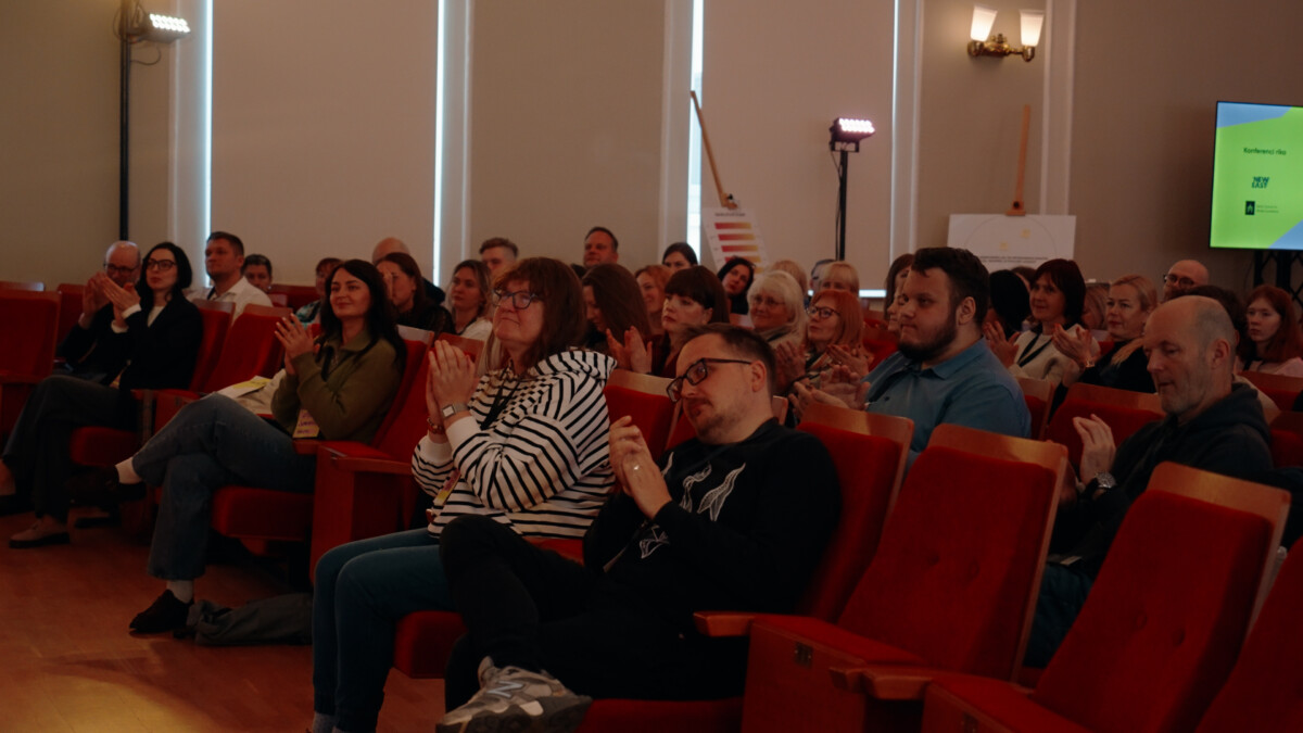Участники "Дня медиаграмотности". Даугавпилс, 22 октября 2025 года. Фото: Ивар Утинанс