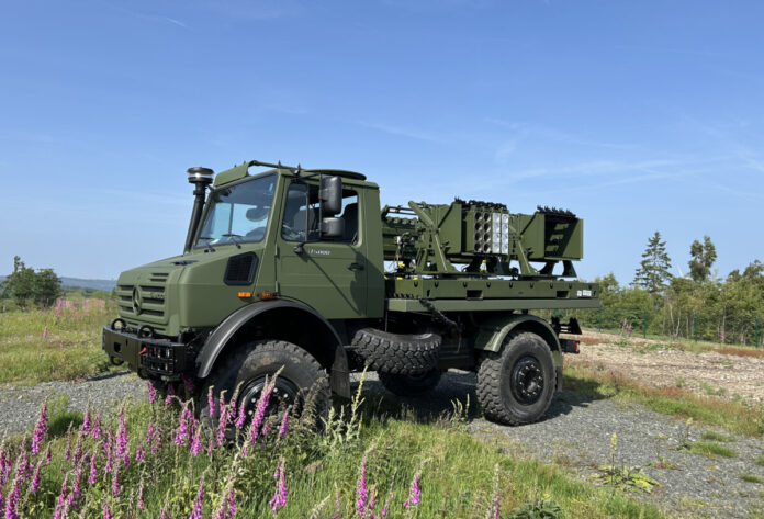 Дистанционная система минирования Skorpion 2. Фото: Dynamit Nobel Defence / Aizsardzības ministrija