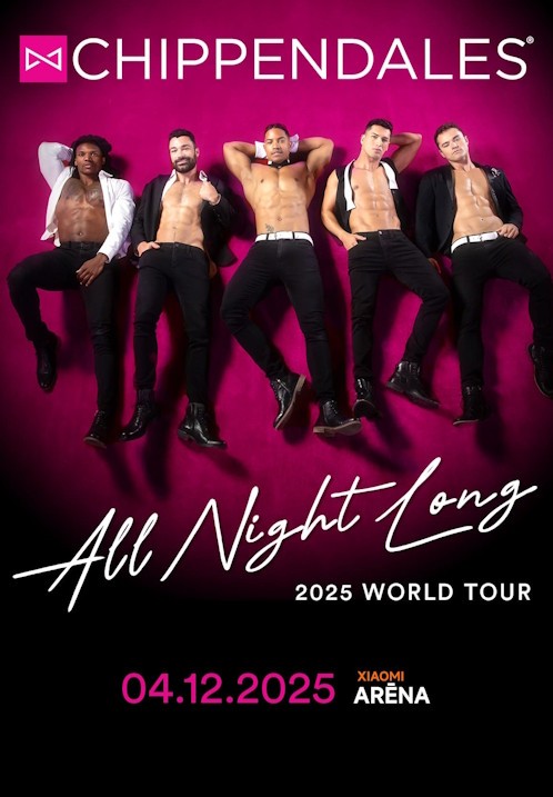 Афиша шоу танцевальной группы Chippendales в Риге. Изображение: bilesuparadize.lv