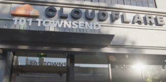 Не кибератака, а техническая ошибка. В Cloudflare объяснили причину глобального сбоя 18 ноября Вход в штаб-квартиру технологической компании Cloudflare. Сан-Франциско, Калифорния, США. Скриншот из видео с сайта Cloudflare