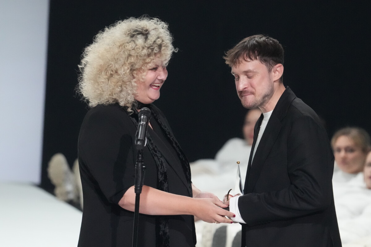 Церемония вручения театральной премии «Ночь лицедеев». 23 ноября 2025 года, Театр Дайлес, Рига. Фото: Edijs Pālens / LETA