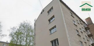 Утеплённые торцевых стен многоквартирного дома в Даугавпилсе, на ул. Райня, 14А. Фото: ПЖКХ
