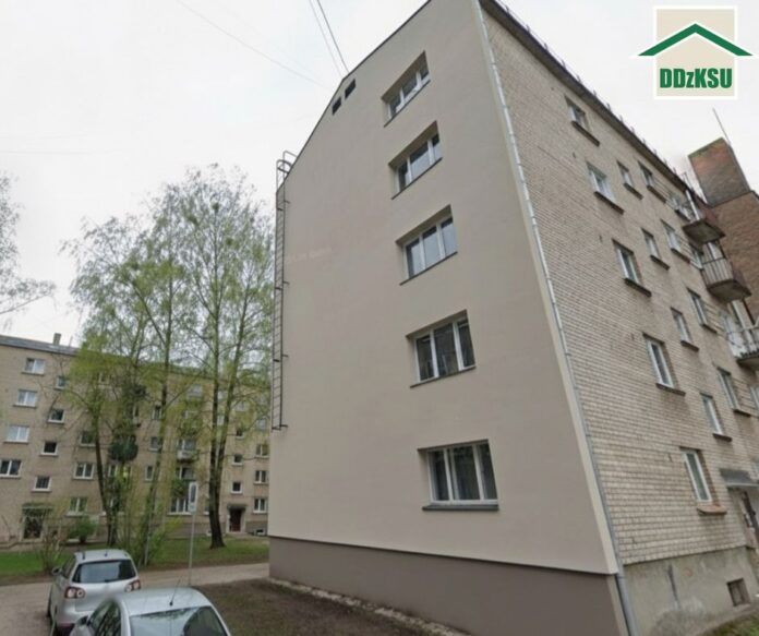 thumbnail Утеплённые торцевых стен многоквартирного дома в Даугавпилсе, на ул. Райня, 14А. Фото: ПЖКХ