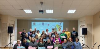 Участники форума «Безопасные окрестности: укрепление сообществ окрестностей Даугавпилса для обеспечения устойчивости в мирное время», организованном обществом Cita Daugavpils. 29 ноября, Центр Рвйниса в Даугавпилсе. Фото: Cita Daugavpils