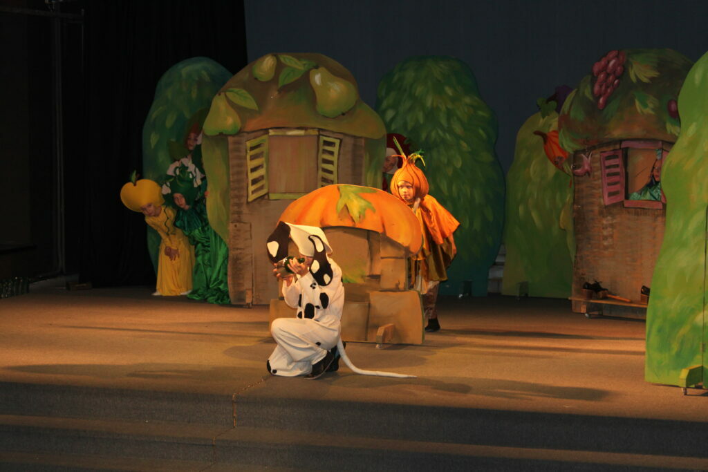 Постановка Рижского театра Zīļuks "Приключения Чиполлино". Фото: teatrisziluks.lv