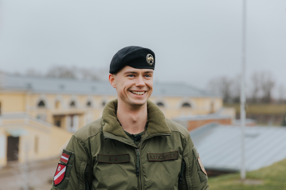Старший лейтенант Ален Лочмелис, военнослужащий 34-го пехотного батальона 3-й Латгальской бригады Земессардзе. Фото: Ирина Маскальенко