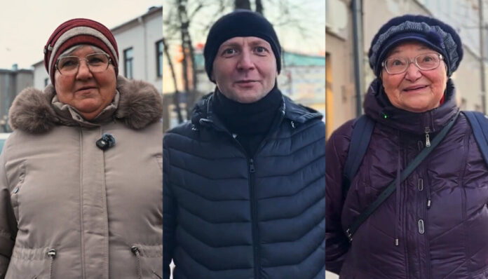 Участники видеоопроса о том, что больше всего тревожит сегодня молодых людей. Даугавпилс, 22 декабря 2025 года. Кадры из видео