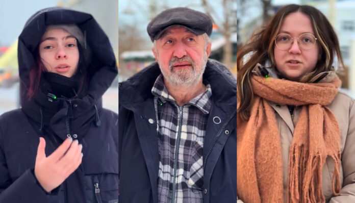 Участники видеоопроса об одиночестве. Даугавпилс. Кадры из видео