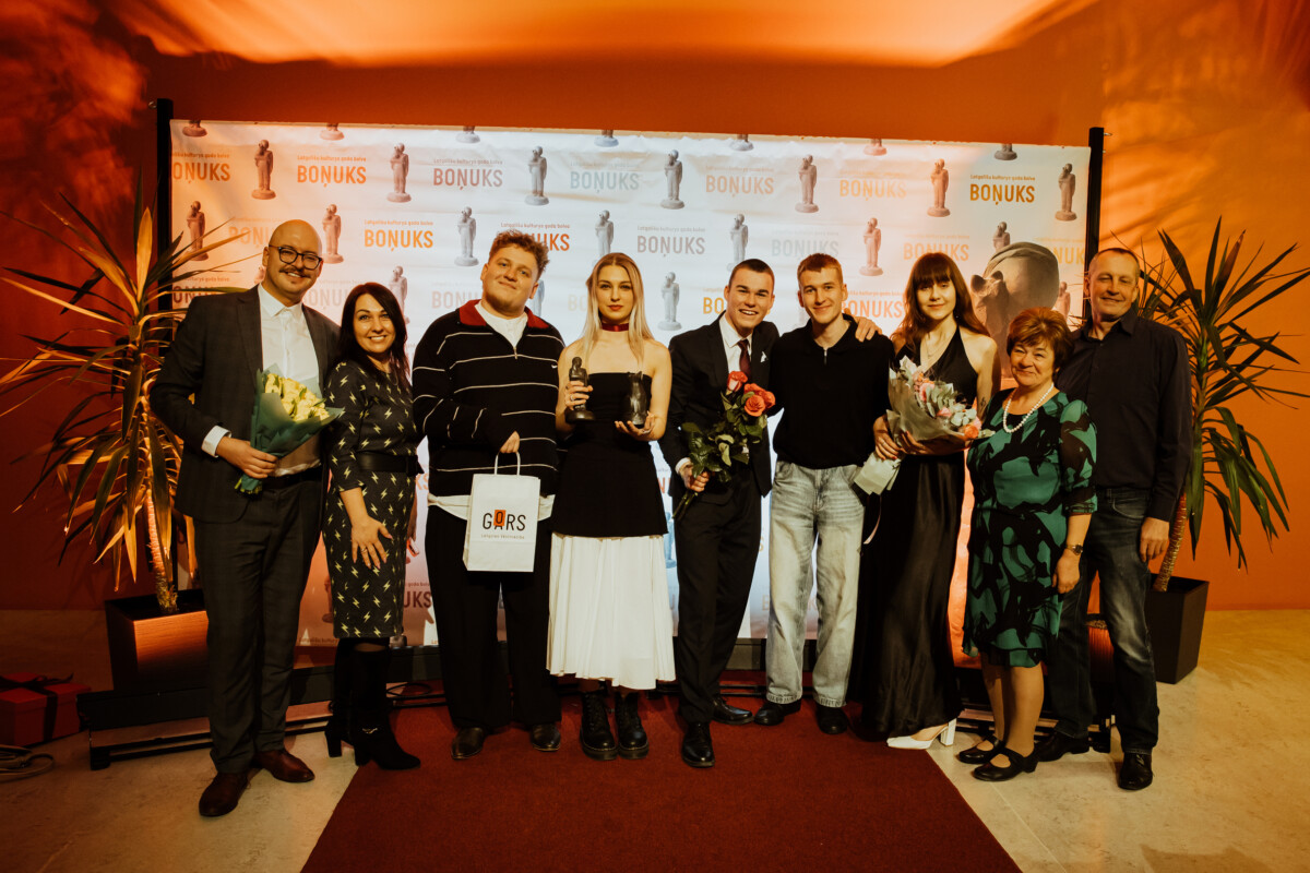 Группа Bruoli i Muosys на премии "Бонюкс 2025". Резекне, 14 марта 2026 года. Фото: Анна Паула Кузнецова / Latgales vēstniecība GORS