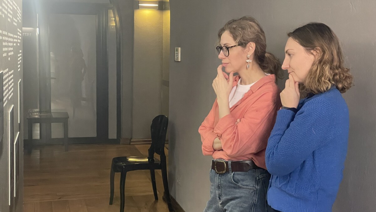 Екатерина Конакова и Кристина Кастроново в Музее Ротко в Даугавпилсе. Фото предоставлено организаторами проекта