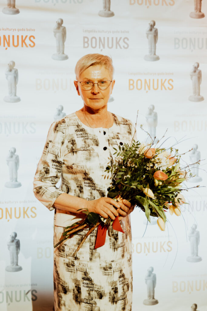 Рута Чибуле на премии "Бонюкс 2025". Резекне, 14 марта 2026 года. Фото: Анна Паула Кузнецова / Latgales vēstniecība GORS