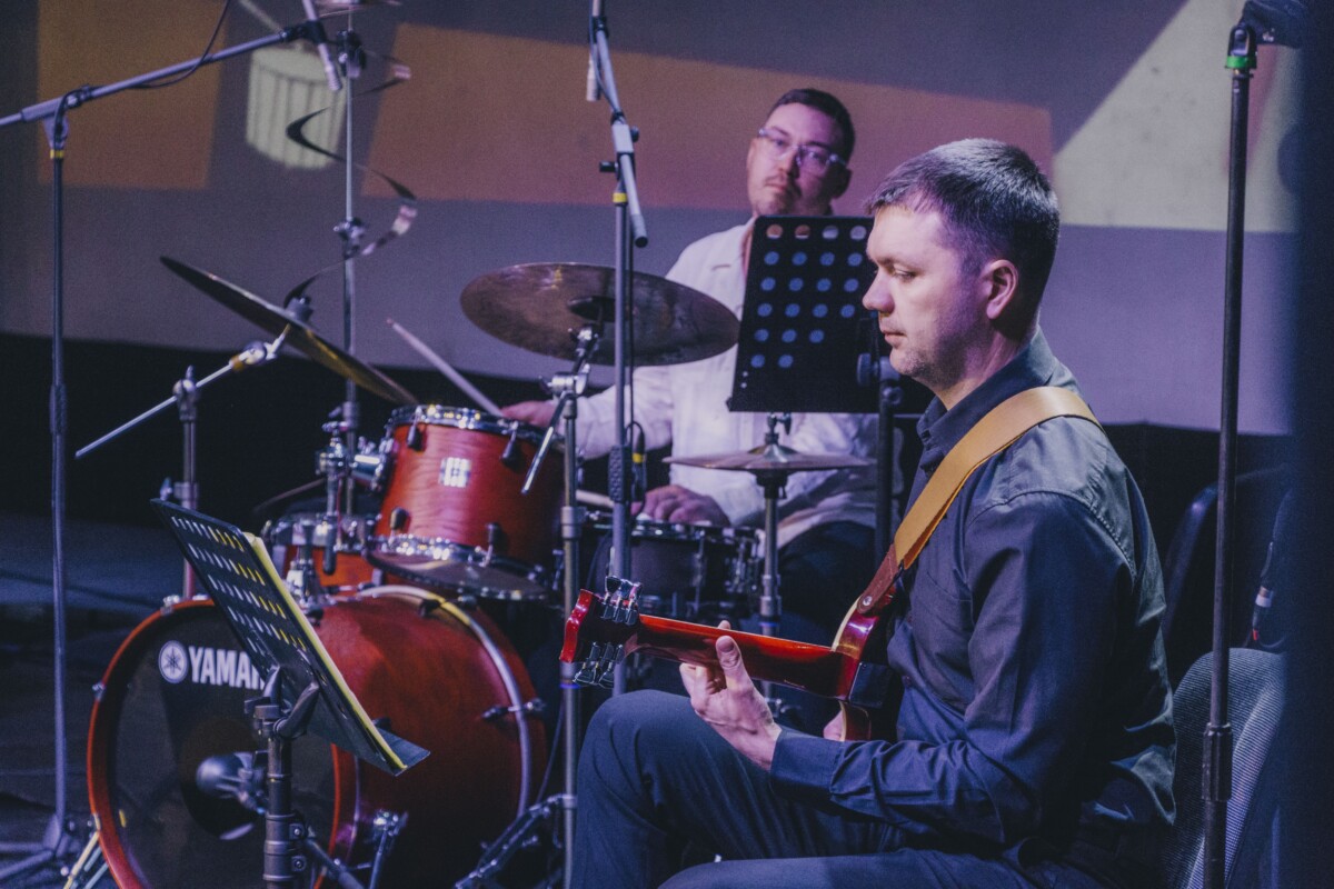Выступление Баварско-латвийского джазового биг-бенда на концерте Junior Jazz 2026 в Даугавпилсе. 15 апреля 2026 года, Дворец культуры. Фото: Евгений Ратков