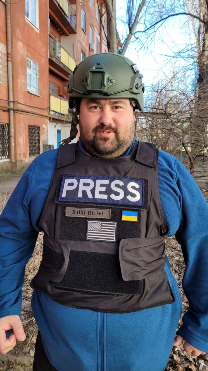 Журналист-волонтёр Стас Огневский. Фото из личного архива Владимира Костюка