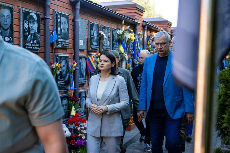 Светлана Тихановская во время визита в Украину 25 - 26 мая 2026 года. Фото: Офис Светланы Тихановской