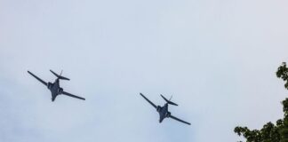 Полёты авиации союзных войск проходили в восточном приграничье Латвии, в том числе над Алуксненским, Балвским, Гулбенским и Мадонским краями, с 5 по 15 мая в рамках военных учений Spring Warrior. Фото со страницы Latvijas armija на Фейсбуке