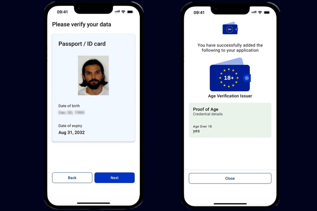Приложение для верификации возраста, продвигаемое Еврокомиссией. Источник: ageapp.com