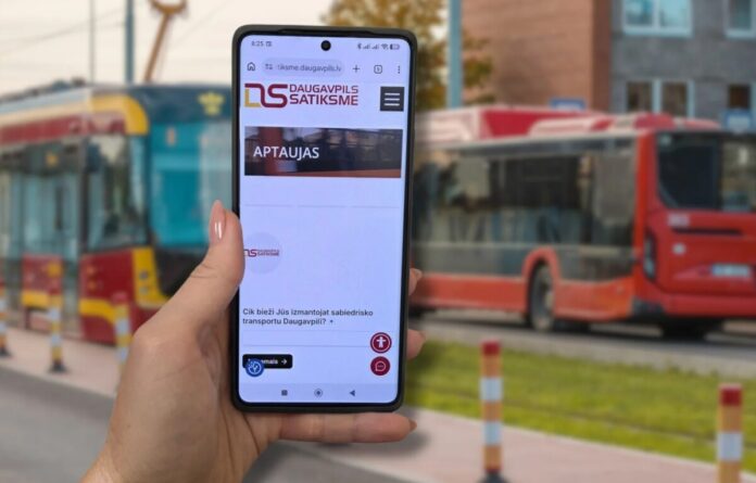 DS_web_attels_ Daugavpils satiksme призывает жителей Даугавпилса принять участие в опросе, который поможет в создании электронной системы билетов. Фото: Daugavpils satiksme