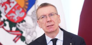 Президент Латвии Эдгар Ринкевич. Фото: Иева Лейниша / LETA