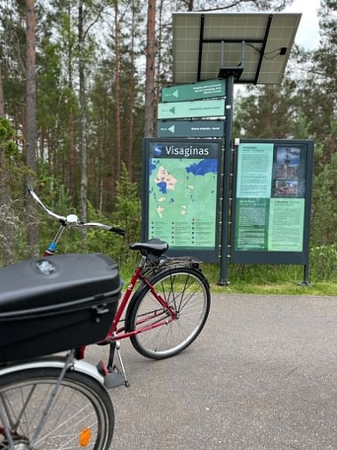 Отсюда начинается велодорожка к Белому озеру. Фото: news.tts.lt
