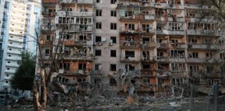Последствия российской атаки по Киеву. 3 июля 2026 года. Фото: МВД Украины