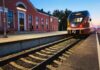 Поезд Stadler FLIRT на тестовой поездке Рига – Даугавпилс – Рига. Железнодорожный вокзал в Крустпилсе, 29 июня 2026 года. Фото: Vivi - Vienā vilcienā / Фейсбук