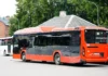 Из-за дорожных работ на улице Вишкю изменится схема движения ещё двух автобусов Городской автобус №38 на автостанции в Даугавпилсе. Фото: Daugavpils satiksme