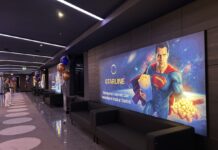 Помещения кинотеатра STARLINE в Даугавпилсе. Закрытая презентация в честь открытия 20 августа 2026 года. Фото: Эвелина Майбогина