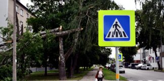Последствия бури в Даугавпилсе. 22 августа 2026 года. Фото: Ивар Сойканс / LETA