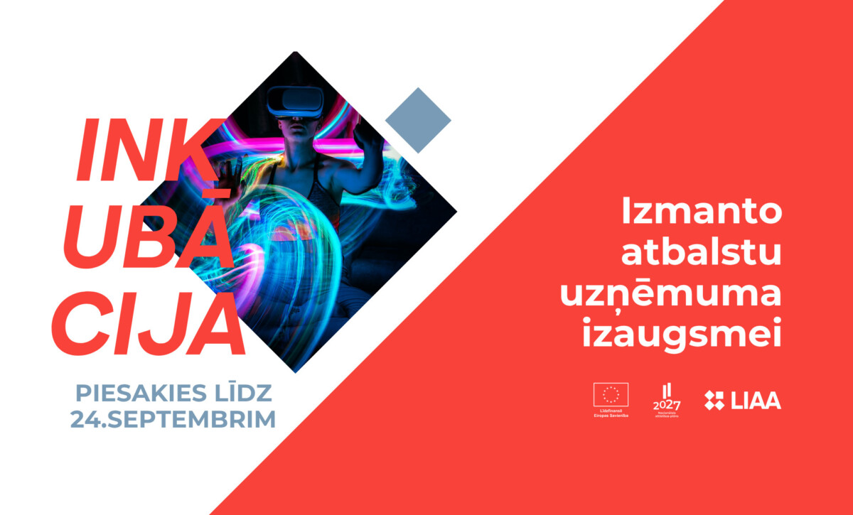 Рекламный банер набора в программу бизнес-инкубации LIAA. Предоставлен LIAA