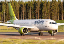 Латвийская авиакомпания airBaltic начала реструктуризацию финансовых обязательств по американской процедуре Chapter 11. Фото со страницы авиакомпании на Фейсбуке