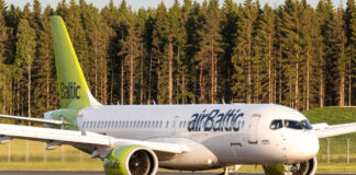 Латвийская авиакомпания airBaltic начала реструктуризацию финансовых обязательств по американской процедуре Chapter 11. Фото со страницы авиакомпании на Фейсбуке