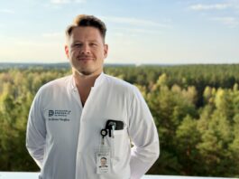 Денис Васильев, инвазивный кардиолог Даугавпилсской региональной больницы (ДРБ), директор по вопросам образования и науки. Фото: ДРБ