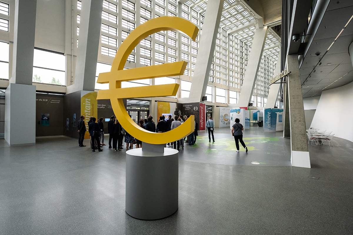 В здании ЕЦБ во Франкфурте. Фото: Bernd Hartung for European Central Bank