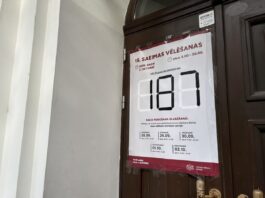 Избирательный участок в центре Даугавпилса, в здании Государственной гимназии. 30 сентября 2026 года. Фото: Эвелина Майбогина